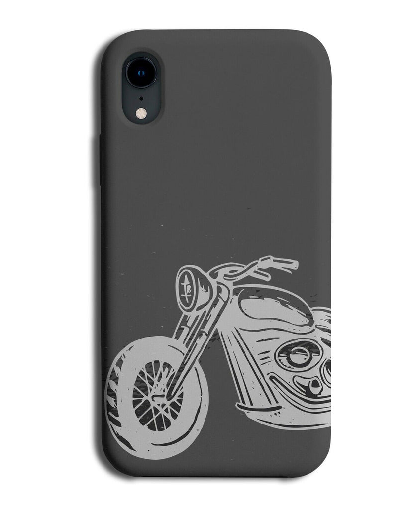 Stylish Motorbike Outline Phone Case Cover Outines Silhouette Biking Motor J843