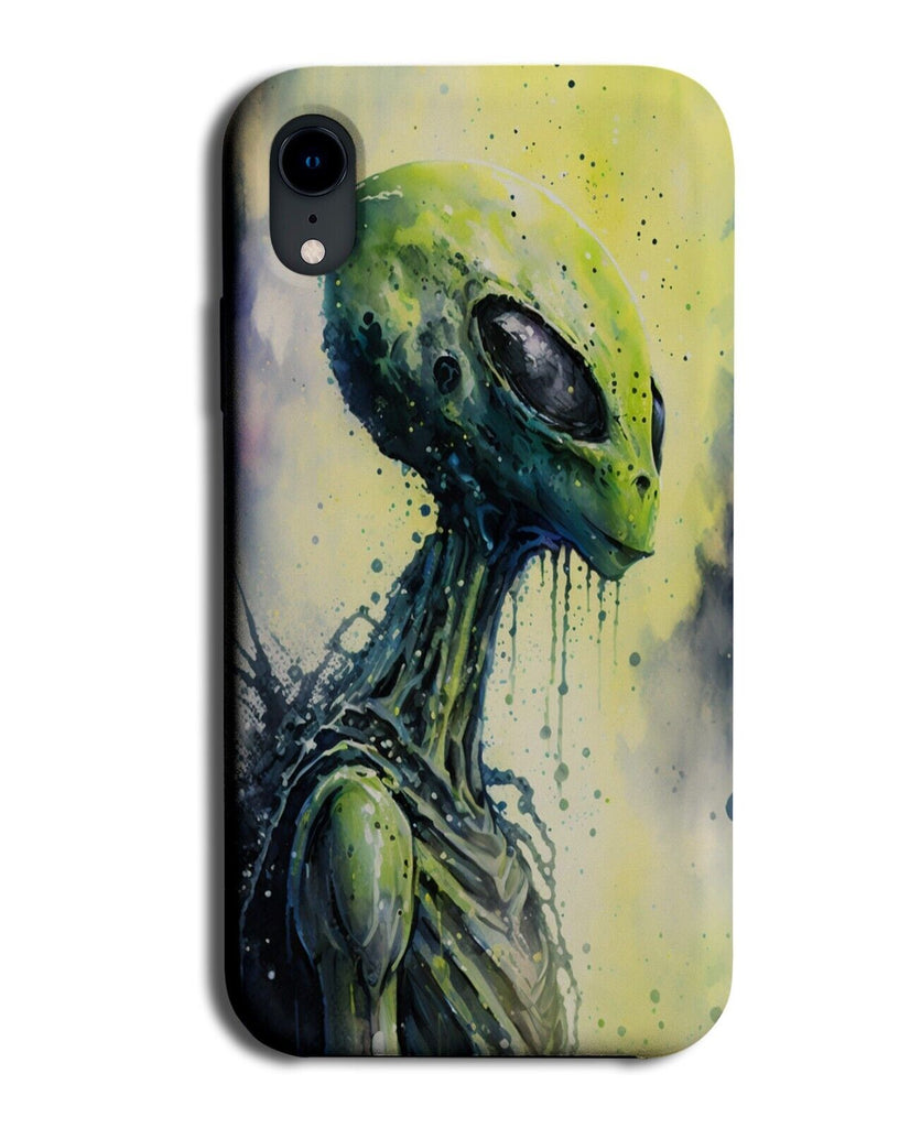 Dripping Space Alien Painting Print Phone Case Cover Aliens Picture Drip AB63