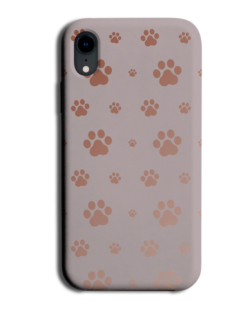 Rose Gold Dog Paw Print Phone Case Cover Paws Prints Animal Cats Dogs Cat CM24