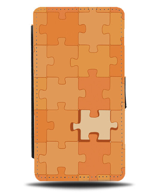 Missing Jigsaw Puzzle Piece Flip Wallet Case Pattern Puzzles Jigsaws K808