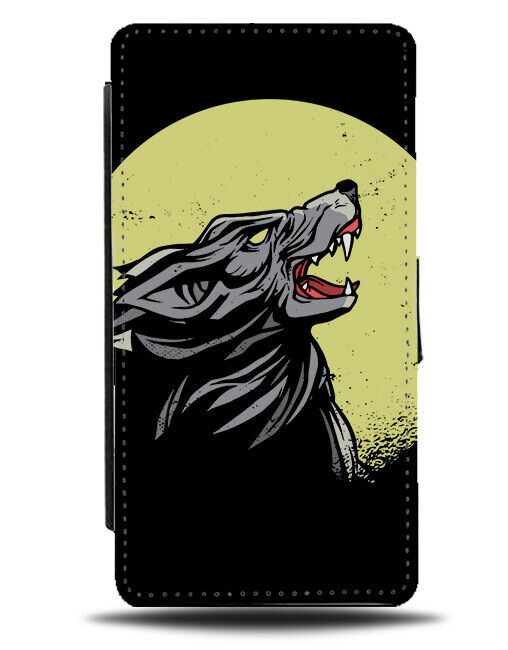 Scary Werewolf In The Moonlight Flip Wallet Case Moon Light Windy Monster K454