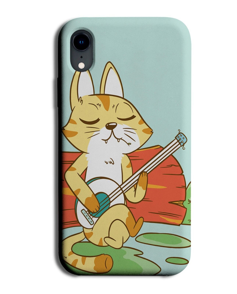 Cat Banjo Player Phone Case Cover Playing Banjos Guitar Animal Storybook P026