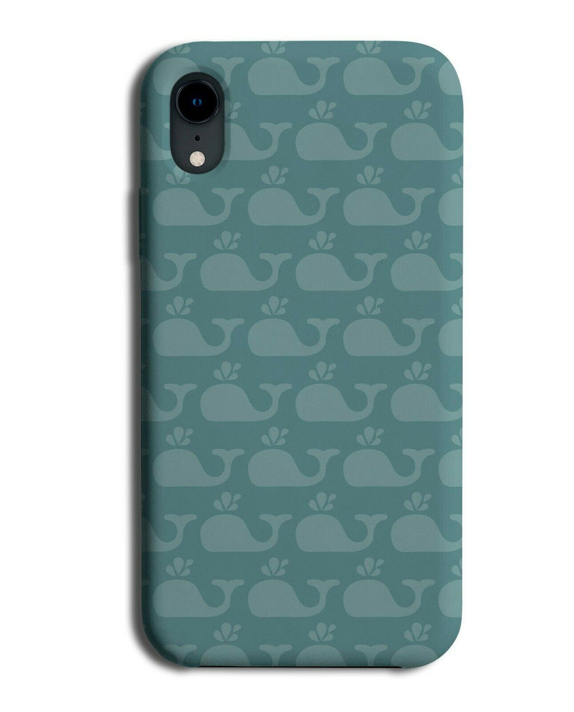 Dark Green Underwater Whales Phone Case Cover Whale Killer Cartoon Ocean F208