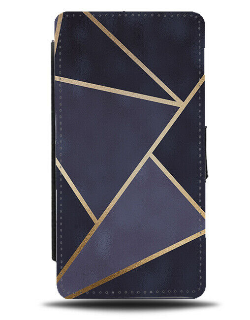 Black and Gold Stylish Lining Trim Flip Wallet Case Trims Triming Golden F981