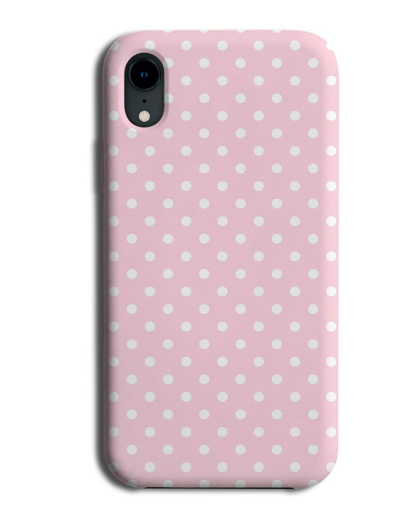 Pink Polka Dotted Phone Case Cover Dots Baby Light Pink Colour Coloured F733