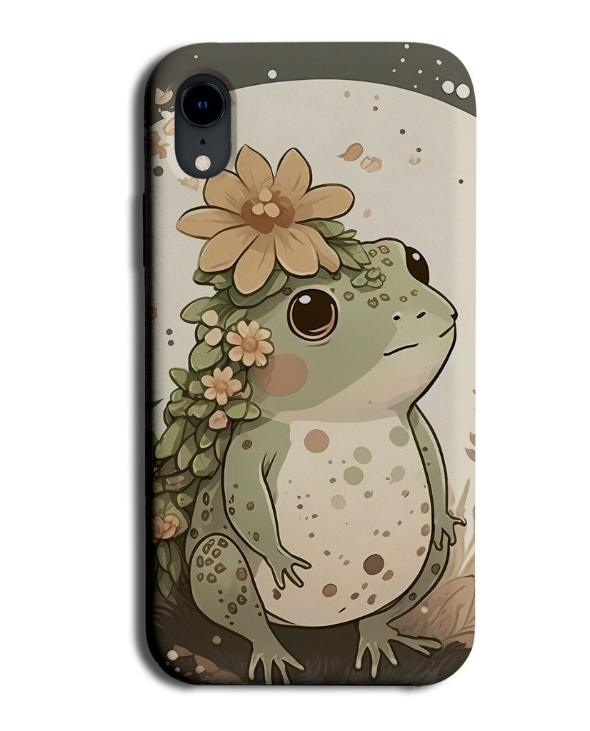 Simplistic Toad Picture Phone Case Cover Floral Flowers Flower Crown Frog Bg08