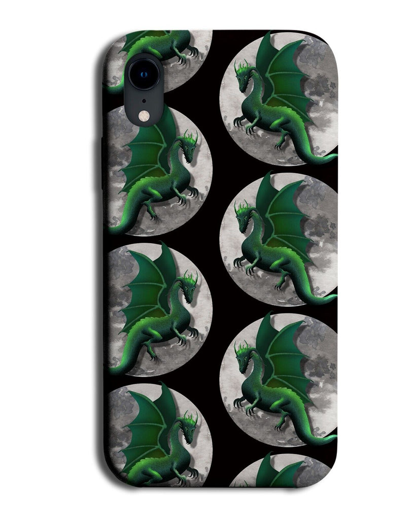 Flying Dragon Phone Case Cover Dragons Moon Moons Nighttime Night Sky Time AM08