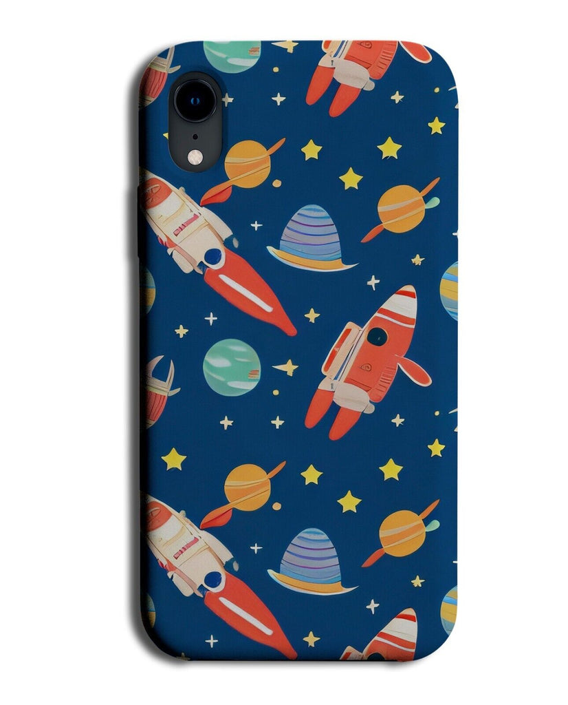 Carton Rockets In Space Phone Case Cover Rocket Spaceship Spaceships Ship CQ21