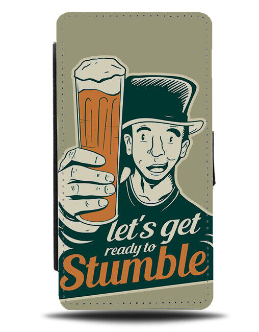 Retro Pub Poster Flip Wallet Case Vintage Theme Beer Beers Picture Image J036