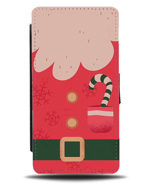 Novelty Santa Suit Flip Wallet Case Santas Costume Fancy Dress Red Christmas 912