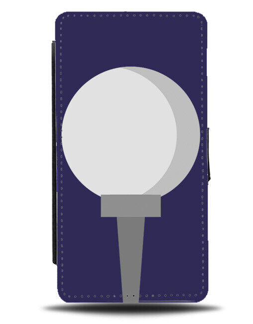 Golf Ball On Tee Flip Wallet Case Tees Golfing Golfer Golfsman Balls Shape J475
