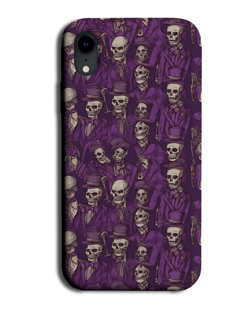 Purple Gothic Skull Gentleman Phone Case Cover Gentlemen Posh Skeletons CA19