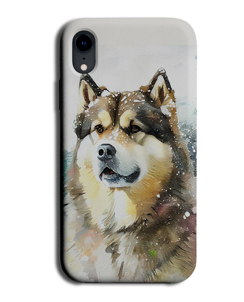 Alaskan Malamute Dog Watercolour Phone Case Cover Malamutes Dogs Pet Art DB68