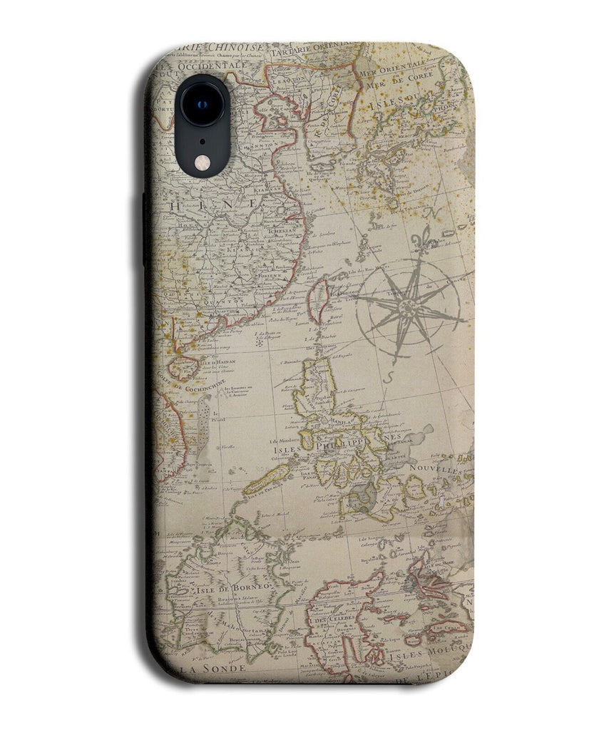 Nautical Map Print Phone Case Cover Maps Vintage Old Style Traditional BC44