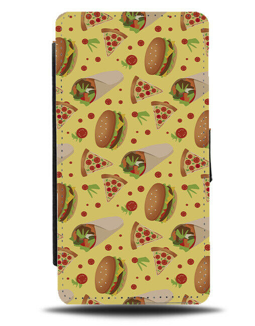 Food Pattern Wallpaper Phone Cover Case Burrito Burgers Fast Fatty Burritos J087