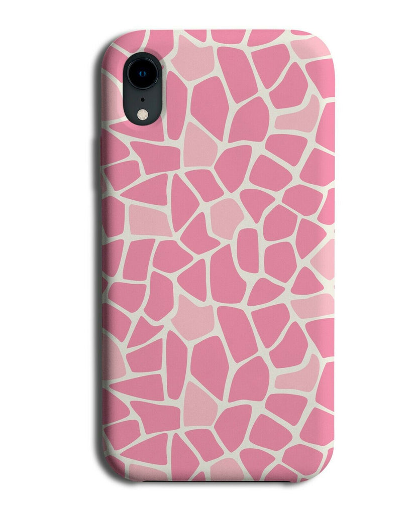 Pink Stained Glass Mosaic Print Phone Case Cover Shades Colours Tiles Til F663