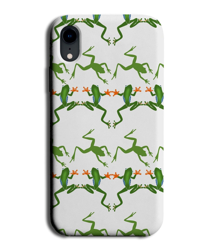 Frogs Pattern Phone Case Cover Frog Froggy Legs Amphibians Shape Shapes AP50