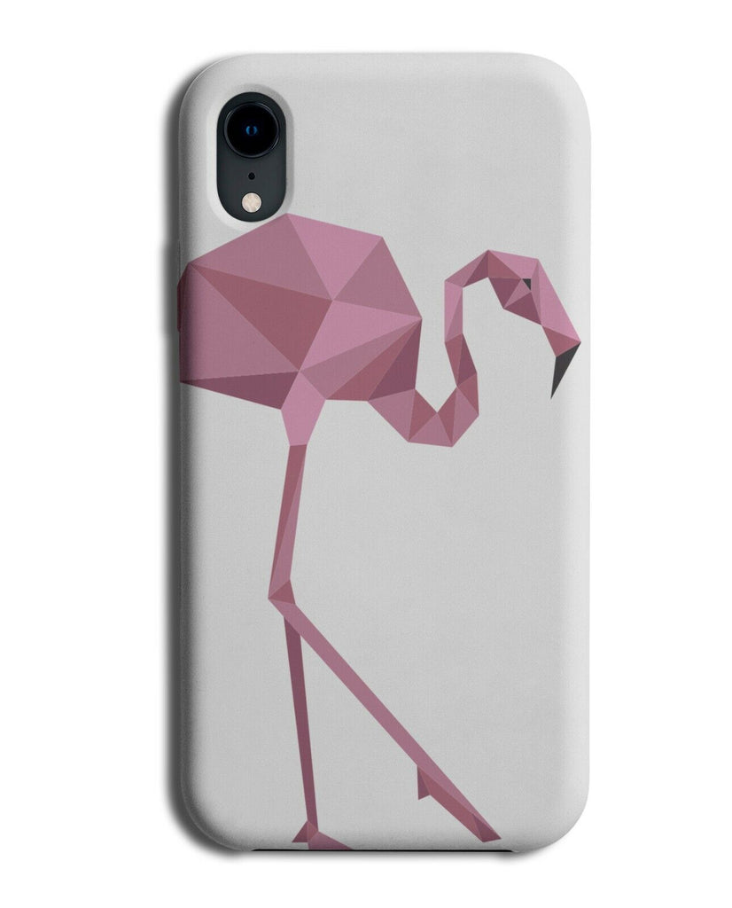 Geometric Flamingo Shapes Phone Case Cover Mint Green and Pink Shape J385