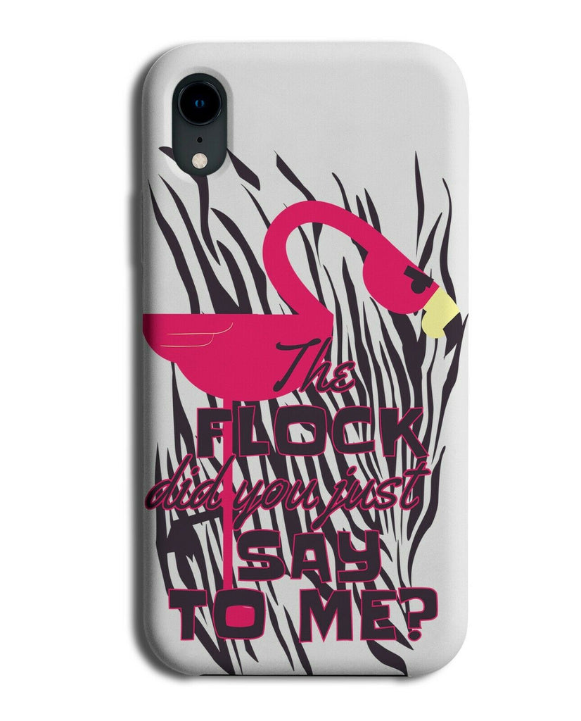 Angry Flamingo Phone Case Cover Sassy Comment Sass Flamingos E235