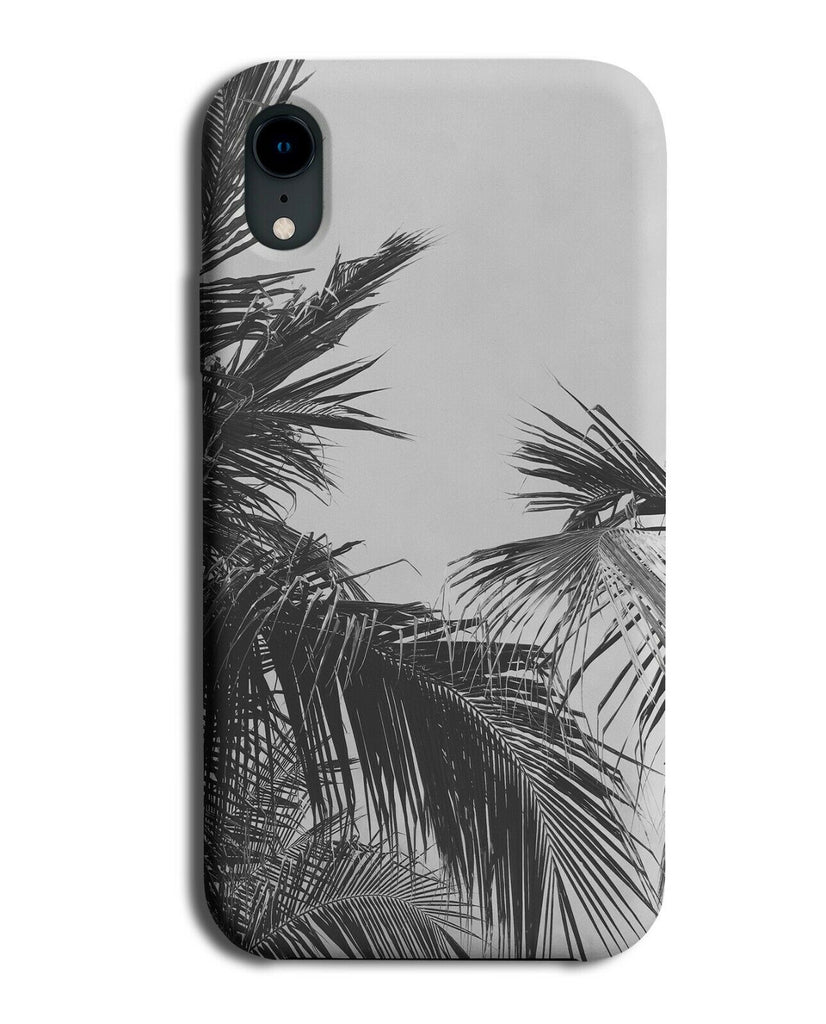 Black and White Retro Palm Tree Photograph Phone Case Cover Image Real Life G889