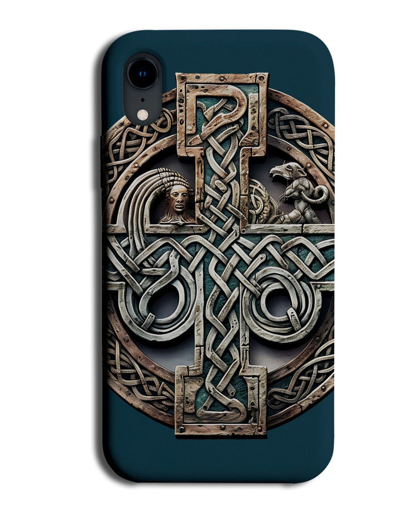 Viking Celtic Knot Phone Case Cover Silver Shield Vikings Nordic Symbols CT47