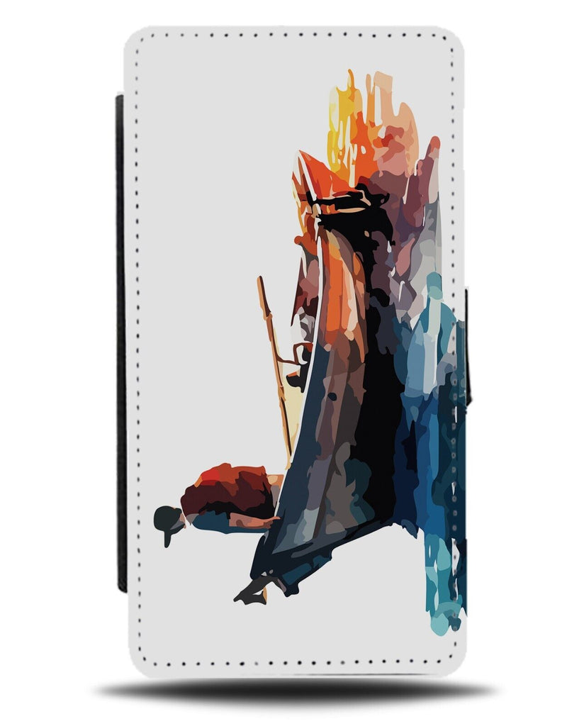 Abstract Fishing Flip Wallet Case Artwork Art Beautiful Style Boat Boats AN37