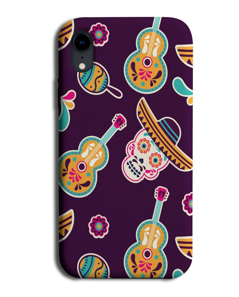 Day Of The Dead Skeleton Pattern Phone Case Cover Design Skulls Mexican E616