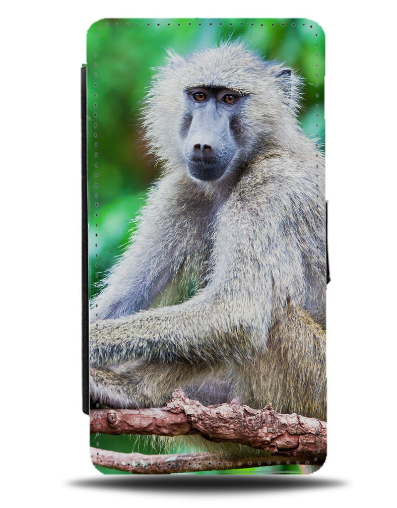 Baboon Monkey Flip Wallet Case Photograph Photo Picture Baboons Monkeys Ape DD19