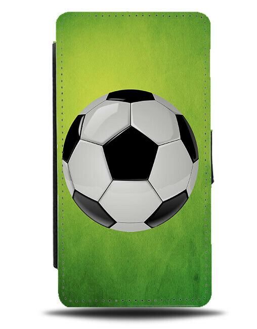 Boys Football Flip Cover Wallet Phone Case Ball Mens Footballer Present MO12