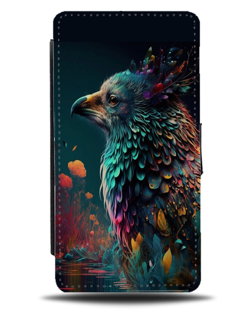 Hawk Flip Wallet Case Hawks Colourful Birds Bird Of Prey Eagle Head Face AC23