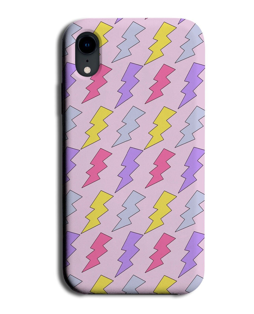 Colourful Pastel Lightning Bolt Symbols Phone Case Cover Lightnings Shape AQ01