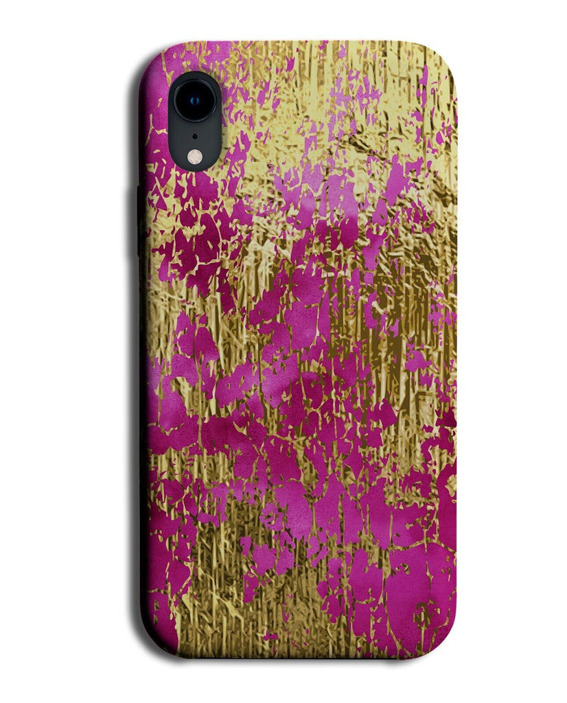 Pink and Gold Dripping Paint Phone Case Cover Drips Drip Golden Smears Mark AT79