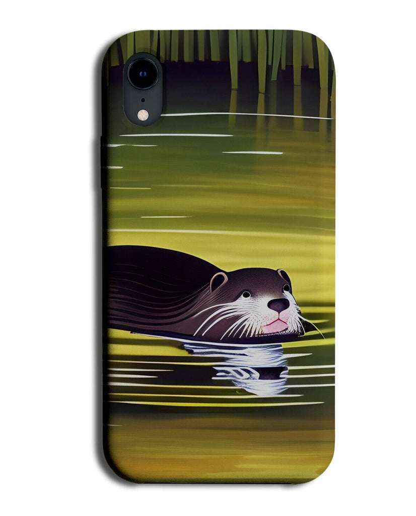 Cartoon Swimming Otter In Lake Phone Case Cover Otters Lakes River Oter DH62
