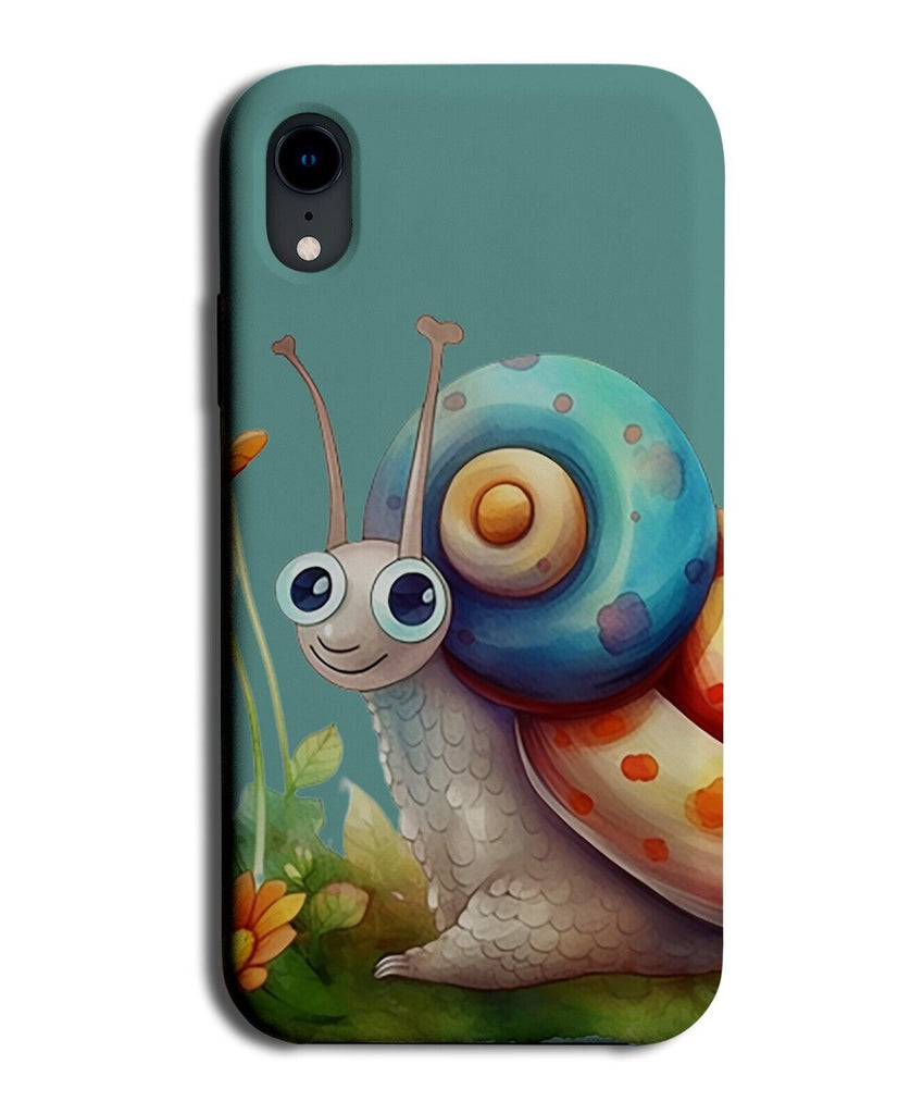 Childrens Snail Phone Case Cover Snails Childs Kids Colourful Toy Bug Slug DG75