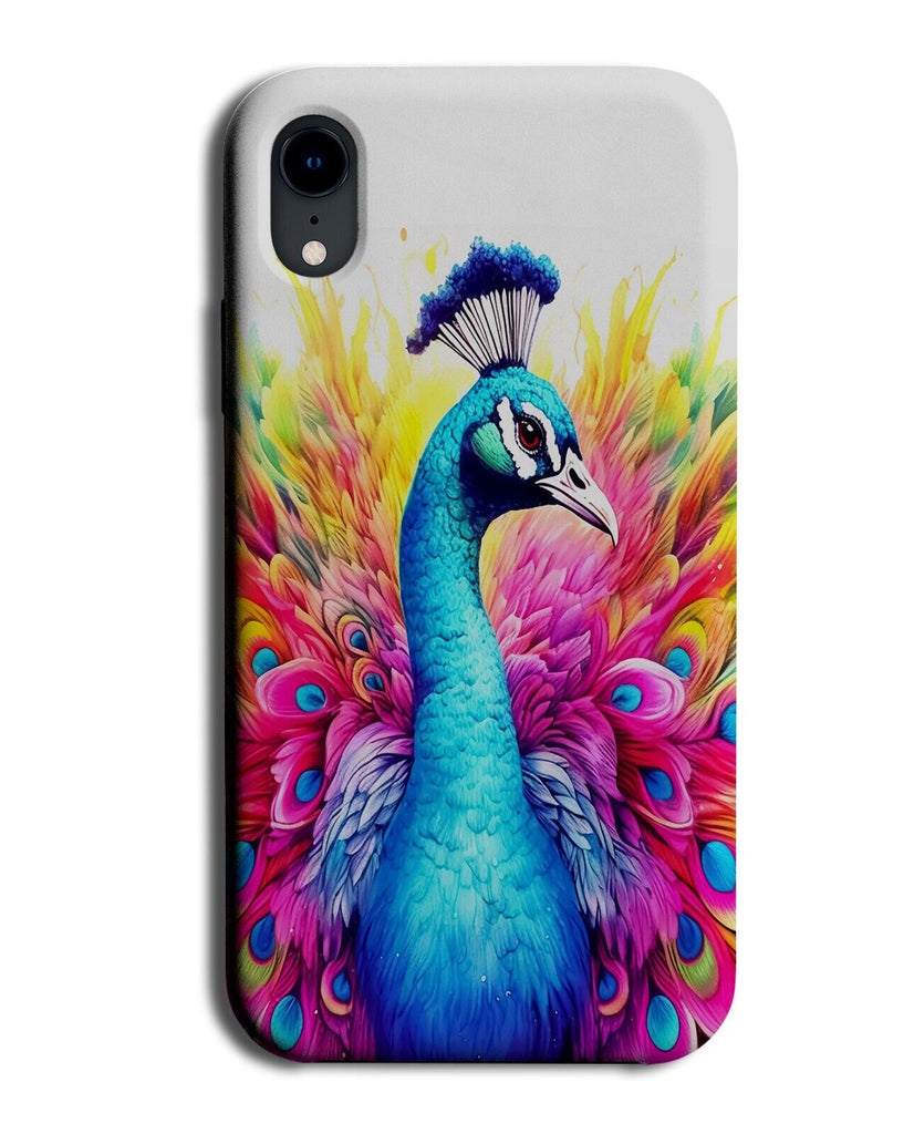 Colourful Vibrant Peacock Face Phone Case Cover Peacocks Head Bird Birds DD42