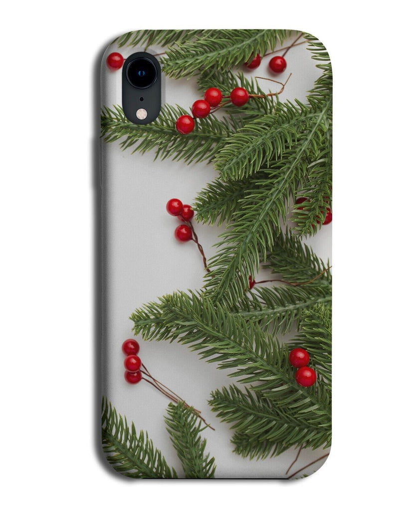 Christmas Holly Leaves Photo Phone Case Cover Photograph Berry Tree Branch N806