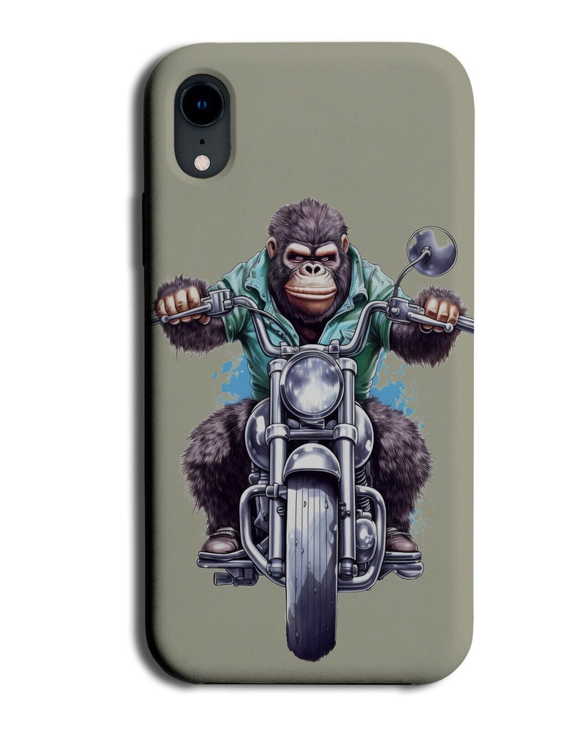 Gorilla Biker Phone Case Cover Funny Motorbike Retro Bike Monkey Riding CH64
