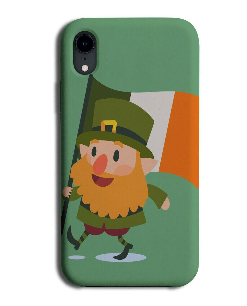 Irish Exploring Leprechaun Gnome Phone Case Cover Gnomes Flag Flags Pole J598