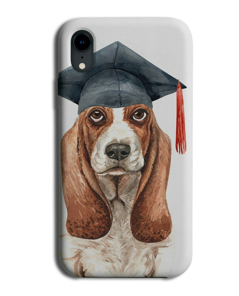 Basset Hound Phone Case Cover Dog Graduate Teacher Graduation Hat K495