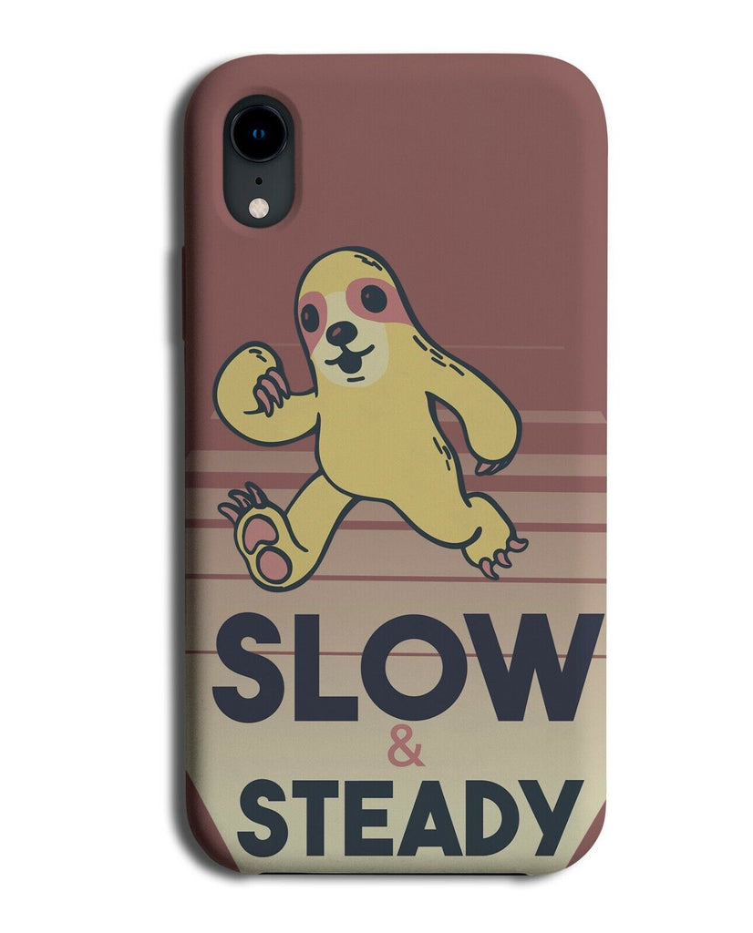 Slow and Steady Racing Sloth Phone Case Cover Race Sloths Running Marathon K297