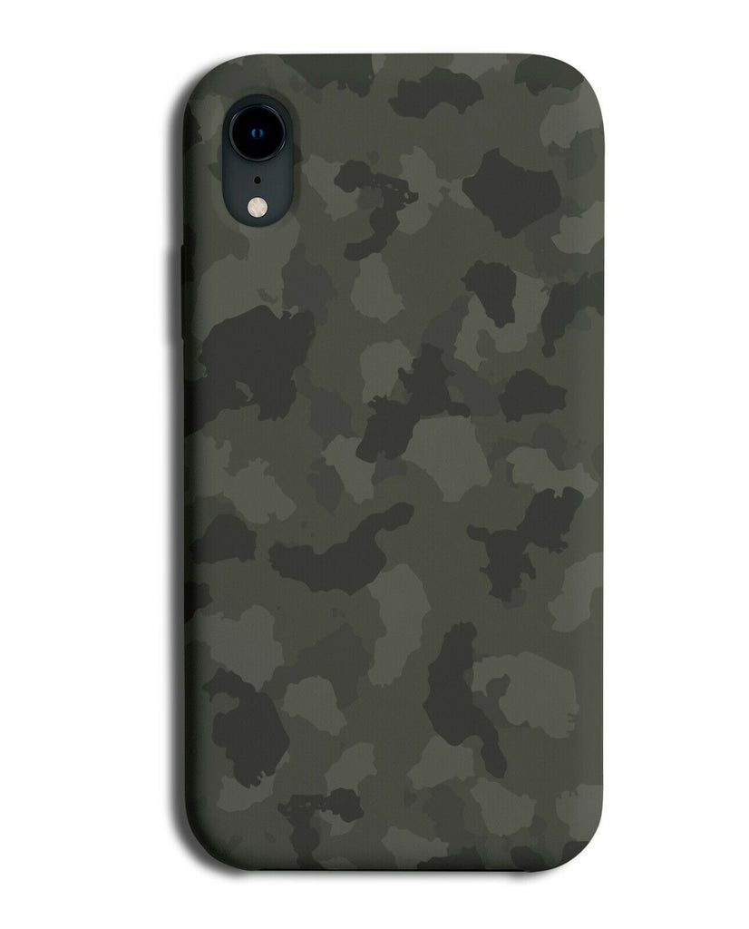 Dark Green Army Shapes Phone Case Cover Camo Patterned Picture Photo H575