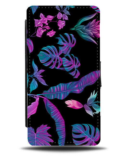 Eccentric Colourful Tropical Leaves Flip Wallet Case Tropics Palm Tree Leaf G320