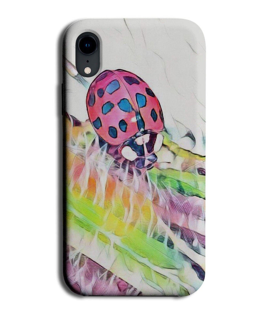 Colourful Ladybug Artwork Phone Case Cover Art Lady Bug Nature Bugs Paint Q936