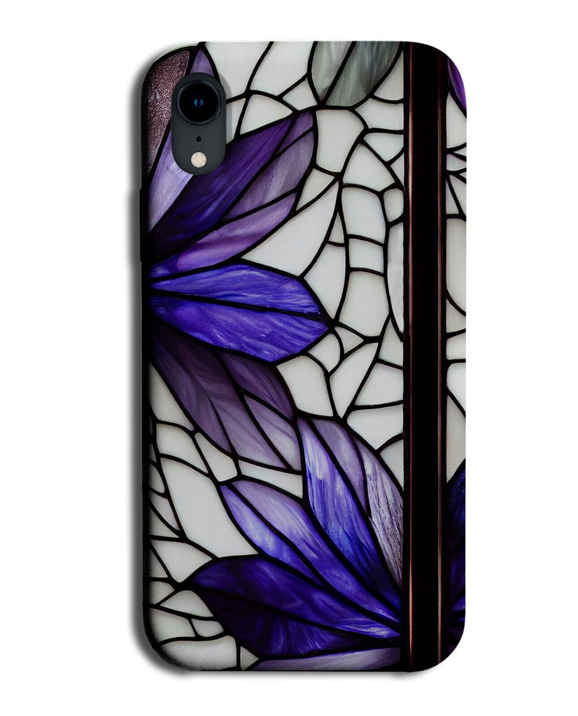 Flowery Stained Glass Print Phone Case Cover Stain Church Window Style Look AN87