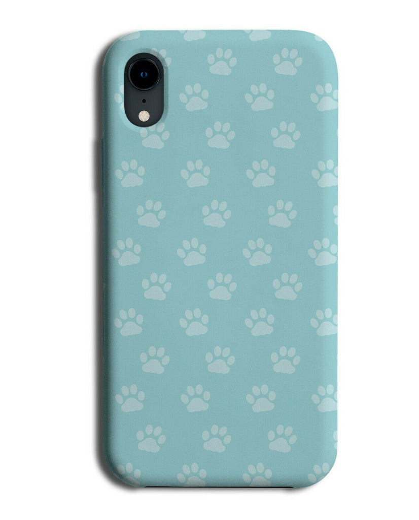 Blue Paws Phone Case Cover Paw Footstep Design Marks Shape Print Prints F012