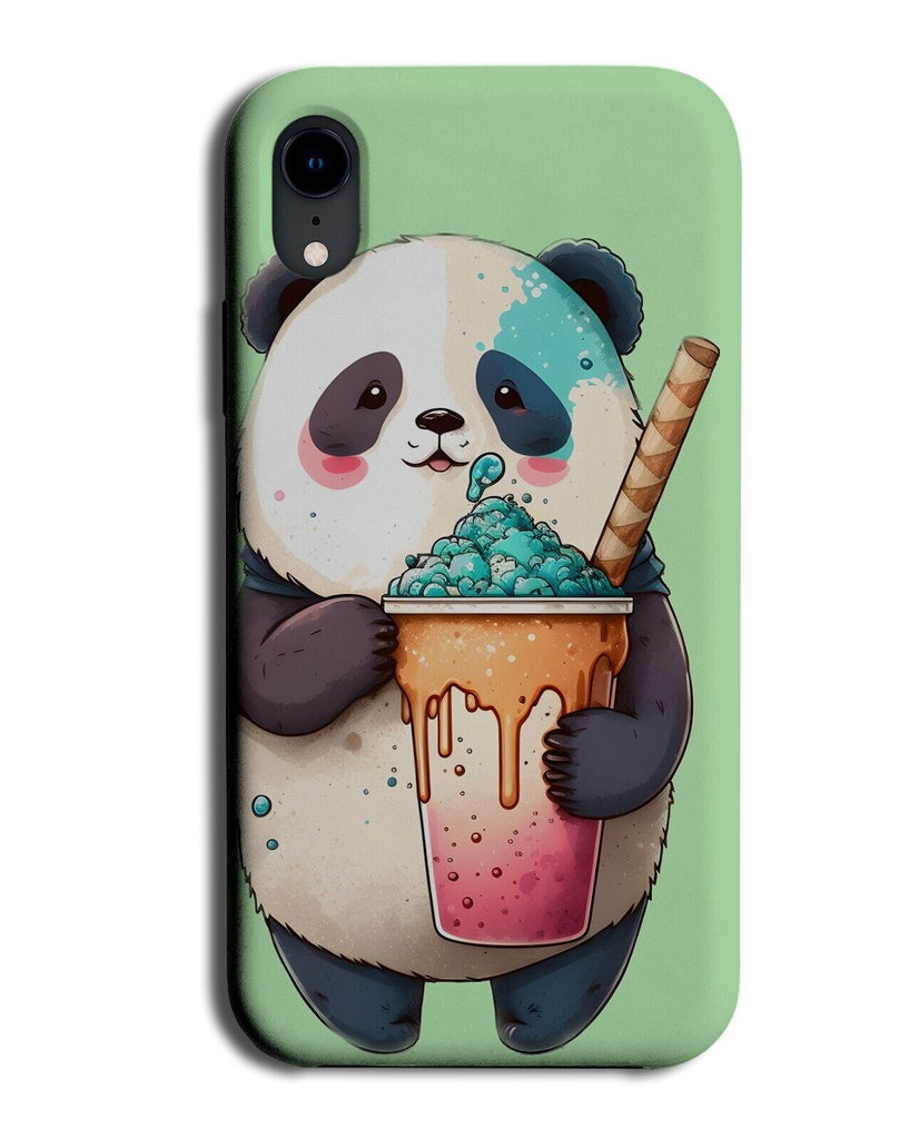Panda Bear Bubble Tee Picture Phone Case Cover Bubbles Pandas Tea Cup Funny AB11