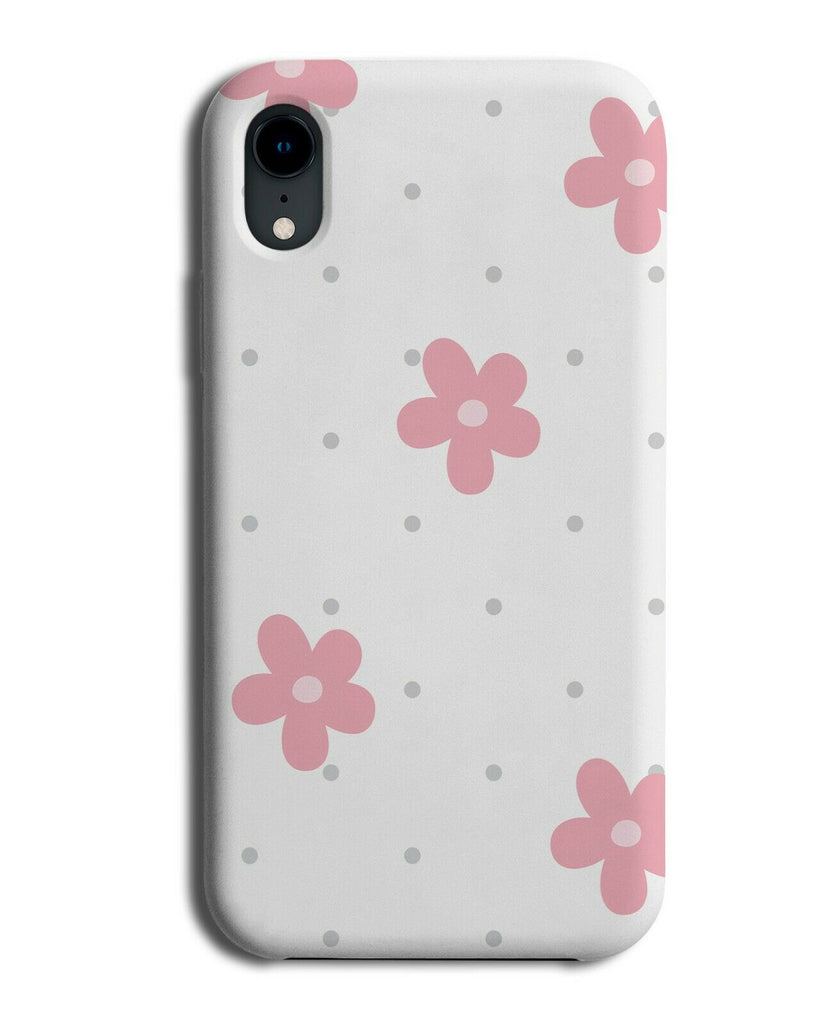 Vintage Floral Drawing Phone Case Cover Pink Flowers Summer Girly Girls F001