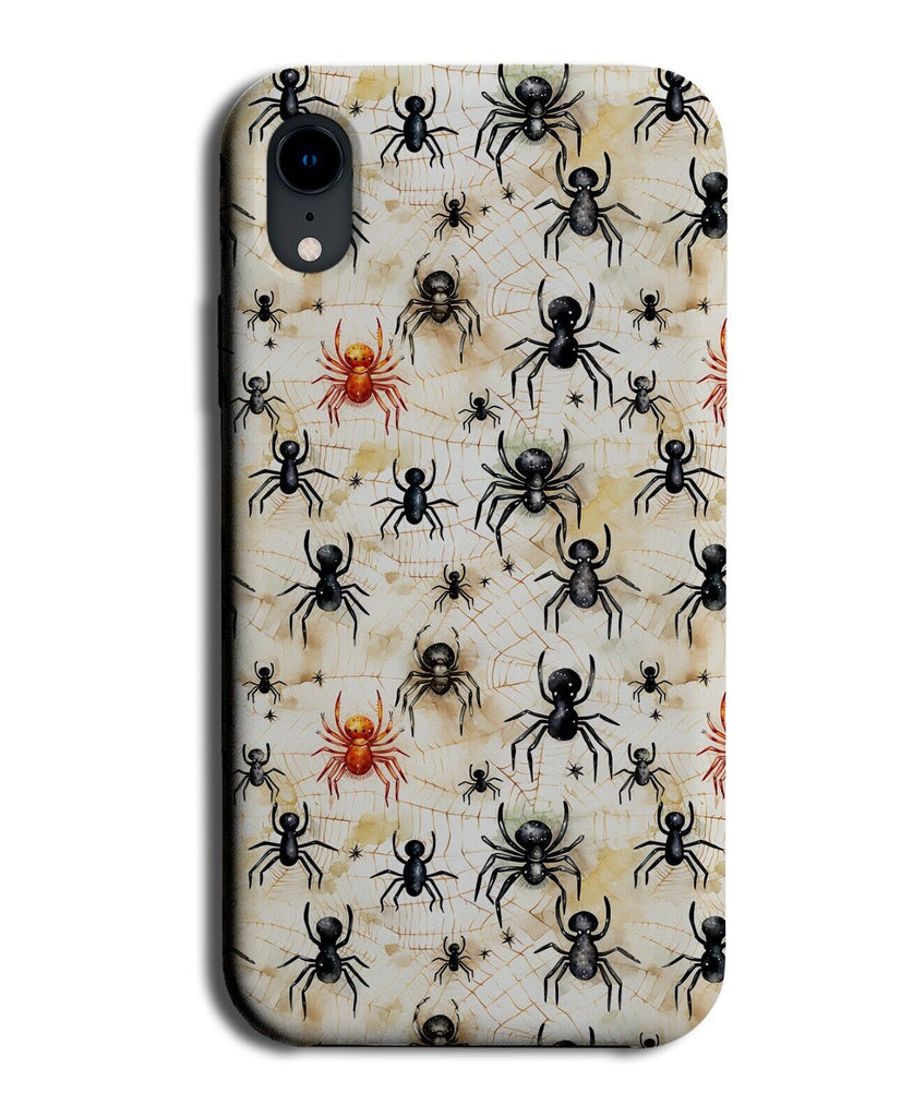 Halloween Spiders Phone Case Cover Spider Shape Wallpaper Vintage Scary DE15