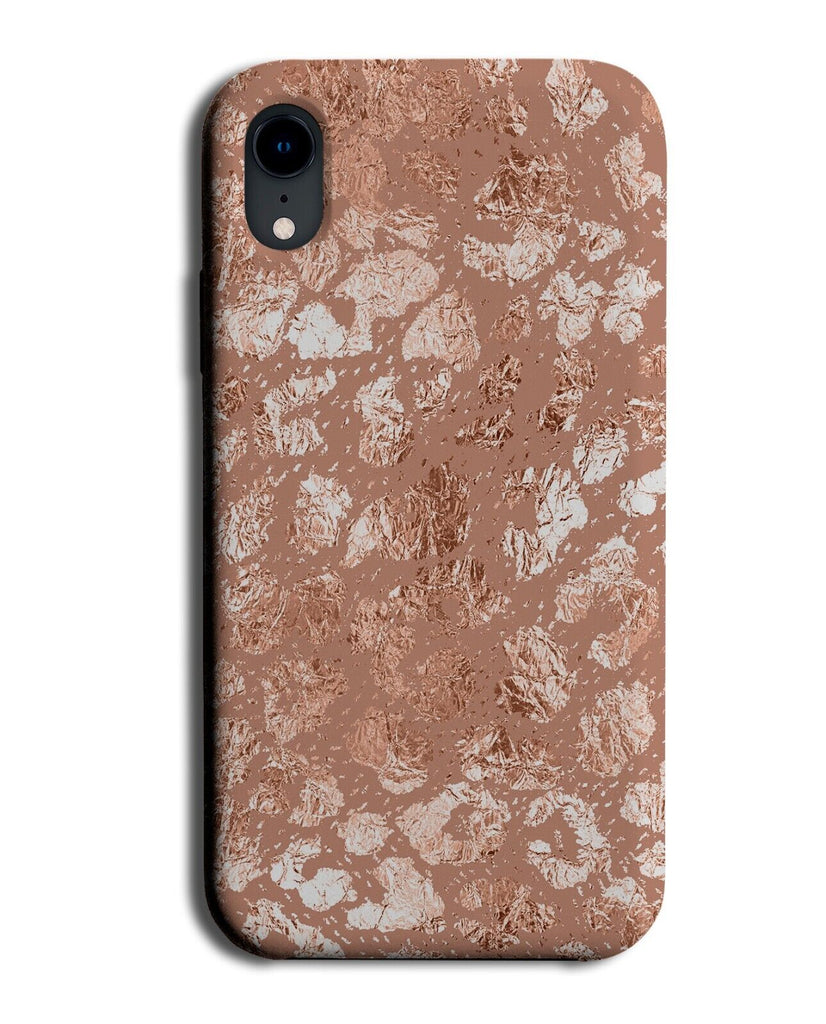 Rose Gold Animal Skin Phone Case Cover Foil Look Style Print Animals Zoo CM45