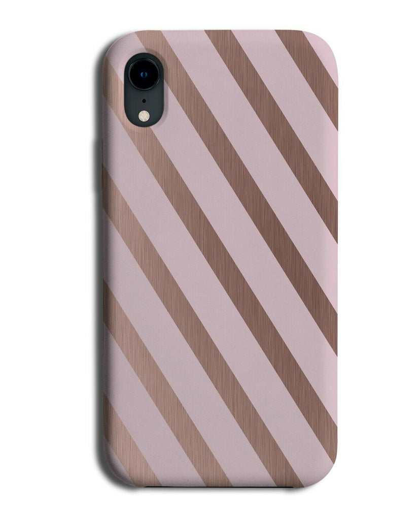 Baby Pink and Rose Gold Striped Phone Case Cover Stripes Lines Golden i797